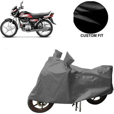 MOTOWORLD Waterproof Two Wheeler Cover for Hero(HF Deluxe, Grey)