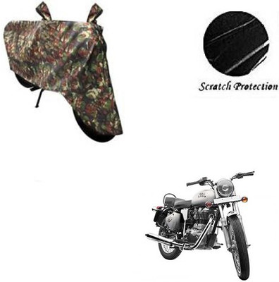 GoldCartz Waterproof Two Wheeler Cover for Royal Enfield(Bullet 350, Multicolor)