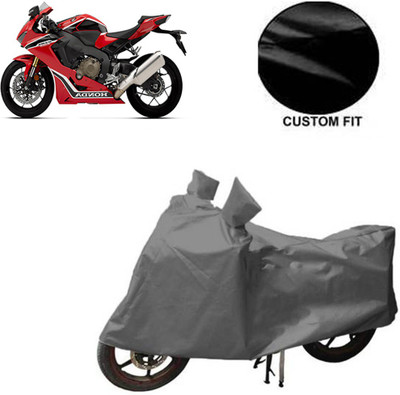 MOTOWORLD Waterproof Two Wheeler Cover for Honda(CBR 1000RR, Grey)