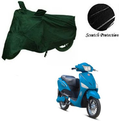 JVBRANGI Waterproof Two Wheeler Cover for Hero(Electric Optima, Green)