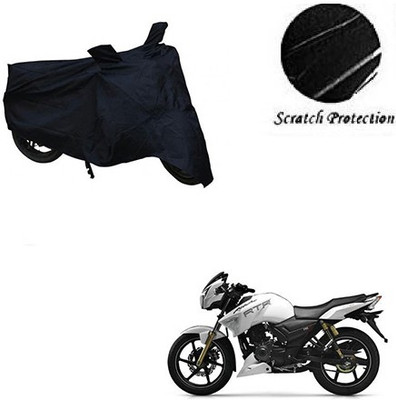 GoldCartz Waterproof Two Wheeler Cover for TVS(Apache RTR 180, Black)