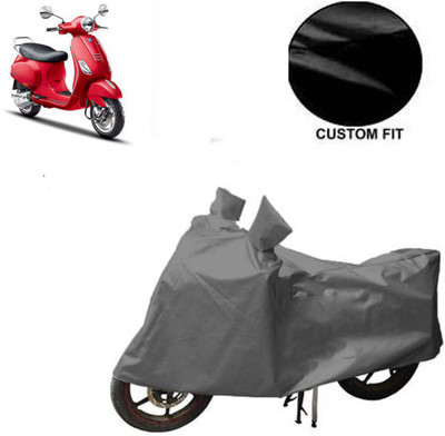 JVBRANGI Waterproof Two Wheeler Cover for Piaggio(Vespa VXL, Grey)