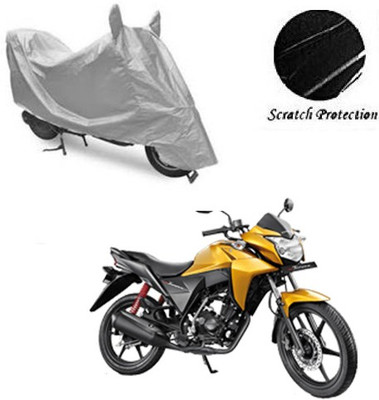 RPSENTTERPR Waterproof Two Wheeler Cover for Honda(CB Twister, Silver)