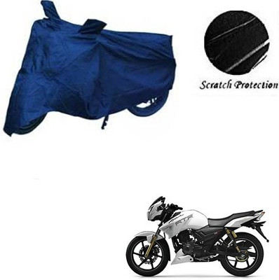 GoldCartz Waterproof Two Wheeler Cover for TVS(Apache RTR 180, Blue)