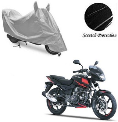 GoldCartz Waterproof Two Wheeler Cover for Bajaj(Pulsar 180 DTS-i, Silver)