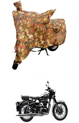 Blossom Trendz Two Wheeler Cover for Royal Enfield(Classic Chrome, Multicolor)