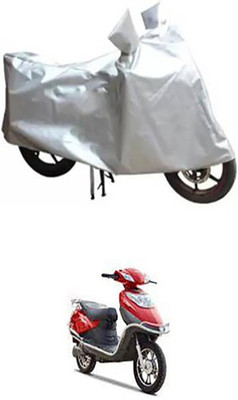 THE REAL ARV Waterproof Two Wheeler Cover for Hero(Electric, Silver)
