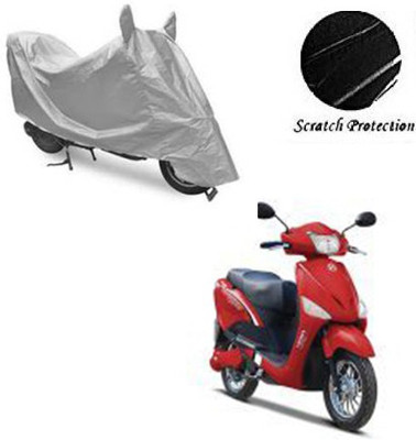 JVBRANGI Waterproof Two Wheeler Cover for Hero(E Scoot, Silver)