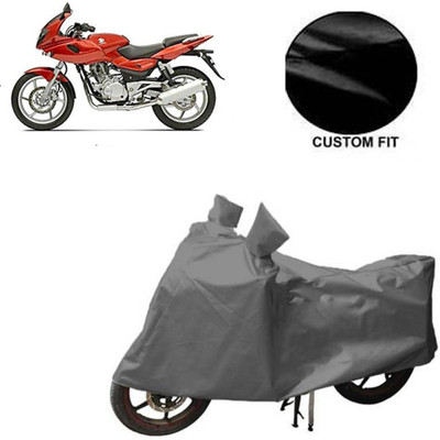 RPSENTTERPR Waterproof Two Wheeler Cover for Bajaj(Pulsar 220 DTS-i, Grey)