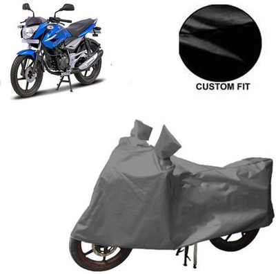 MOTOWORLD Waterproof Two Wheeler Cover for Bajaj(XCD 125cc, Grey)