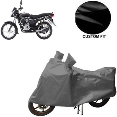 GoldCartz Waterproof Two Wheeler Cover for Bajaj(Platina 100 DTS-i, Grey)