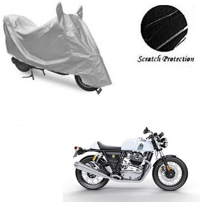 RPSENTTERPR Waterproof Two Wheeler Cover for Royal Enfield(Continental GT, Silver)