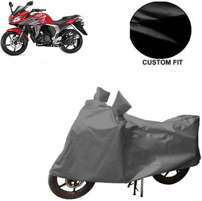 GoldCartz Waterproof Two Wheeler Cover for Yamaha(Fazer, Grey)