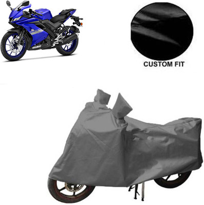 GoldCartz Waterproof Two Wheeler Cover for Yamaha(R15 V3, Grey)