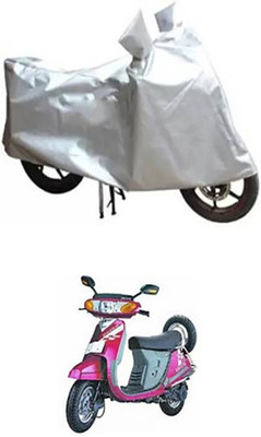 THE REAL ARV Waterproof Two Wheeler Cover for Kinetic(Nova, Silver)