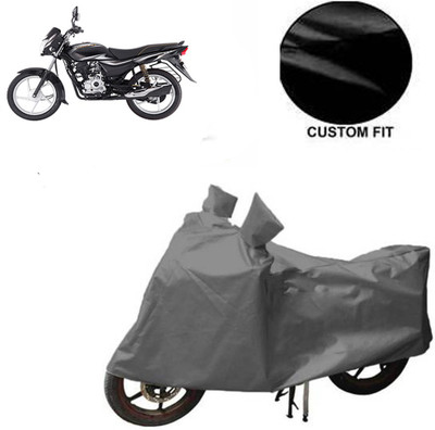 MOTOWORLD Waterproof Two Wheeler Cover for Bajaj(Platina 100 DTS-i, Grey)