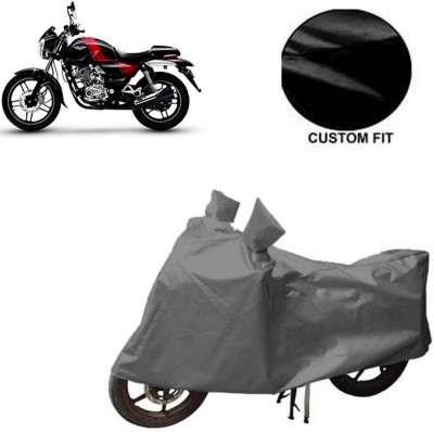 MOTOWORLD Waterproof Two Wheeler Cover for Bajaj(V 150, Grey)