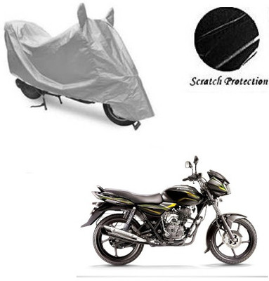 GoldCartz Waterproof Two Wheeler Cover for Bajaj(Discover 100 DTS-i, Silver)