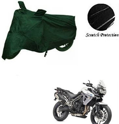 JVBRANGI Waterproof Two Wheeler Cover for Triumph(Tiger 800 XR, Green)