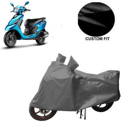 MOTOWORLD Waterproof Two Wheeler Cover for TVS(Zest, Grey)