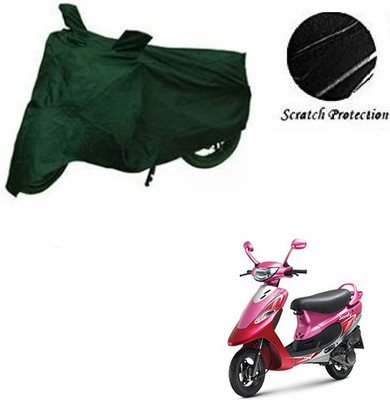 JVBRANGI Waterproof Two Wheeler Cover for TVS(Scooty Pep+, Green)