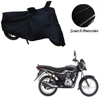 GoldCartz Waterproof Two Wheeler Cover for Bajaj(Platina 100 DTS-i, Black)