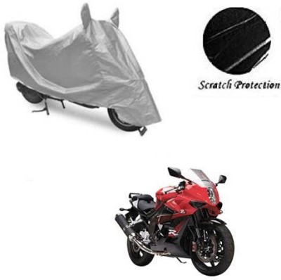 RPSENTTERPR Waterproof Two Wheeler Cover for Hyosung(GT650R, Silver)