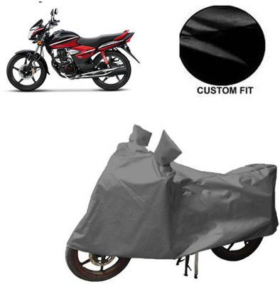 MOTOWORLD Waterproof Two Wheeler Cover for Honda(CB Shine, Grey)