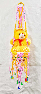 UVV Macrame teddy Jhula_959944(Pink, Yellow)