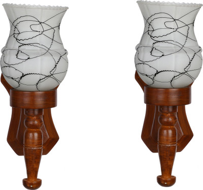 Somil Uplight Wall Lamp Without Bulb(Pack of 2)