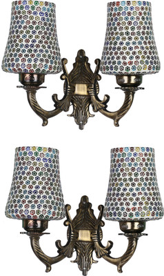 Somil Uplight Wall Lamp Without Bulb(Pack of 2)