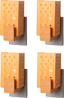 Somil Wallchiere Wall Lamp Without Bulb(Pack of 4)