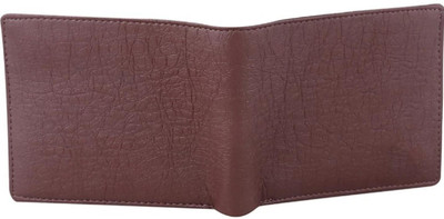 RPF Men Brown Artificial Leather Wallet(10 Card Slots)