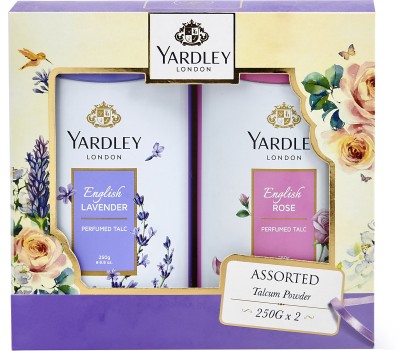 Yardley London English Lavender and Rose Perfumed Talc(2 x 250 g)