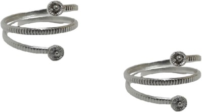 KAMADA CREATIONS Metal Sterling Silver Plated Toe Ring Set