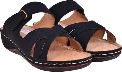 Invixo Women Flats(Black , 8)