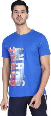 OFF LIMITS Printed Men Round Neck Blue T-Shirt