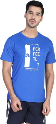 OFF LIMITS Printed Men Round Neck Blue T-Shirt
