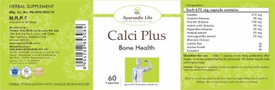 Ayurvedic Life CALCI PLUS - 60 Capsules Pack of 4(Pack of 4)