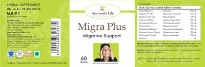 Ayurvedic Life MIGRA PLUS - 60 Tablets Pack of 2(Pack of 2, 120 Tablets)