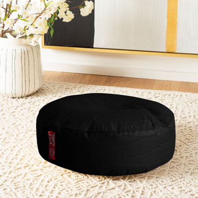 20% OFF on STYLE HOMEZ XL Pouffe Bean Bag Cover (Without Beans)(Black)