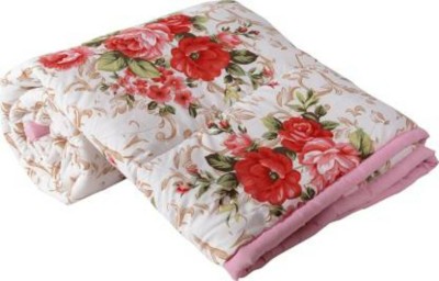 AP Linens Printed King Comforter(Cotton, Gold, Red)