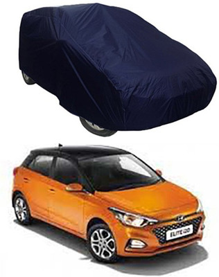 Kuchipudi Car Cover For Hyundai Elite i20 (Without Mirror Pockets)(Blue)