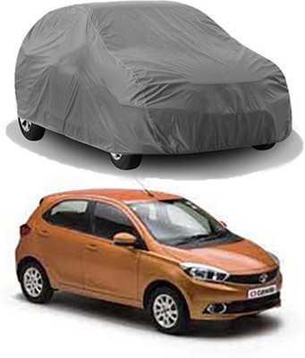 CoNNexXxionS Car Cover For Tata Tiago (Without Mirror Pockets)(Grey)