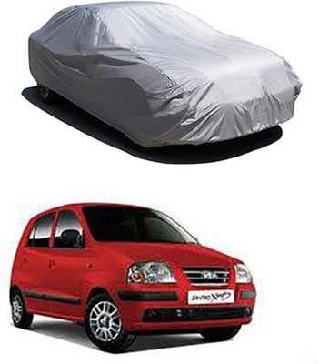 CoNNexXxionS Car Cover For Hyundai Santro Xing (Without Mirror Pockets)(Silver)