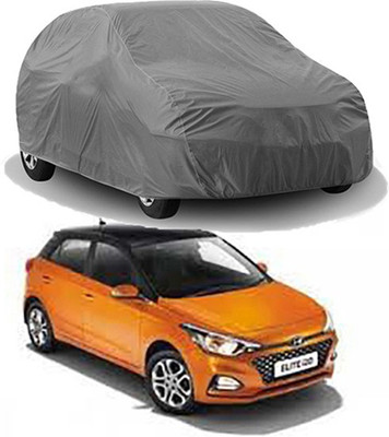 Kuchipudi Car Cover For Hyundai Elite i20 (Without Mirror Pockets)(Grey)