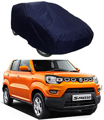 CoNNexXxionS Car Cover For Maruti Suzuki S-Presso (Without Mirror Pockets)(Blue)