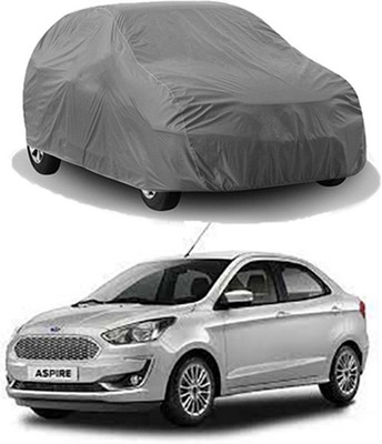 Gromaa Car Cover For Ford Figo Aspire (Without Mirror Pockets)(Grey)