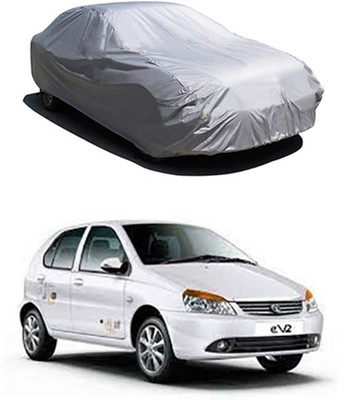 Gromaa Car Cover For Tata Indica eV2 (Without Mirror Pockets)(Silver)