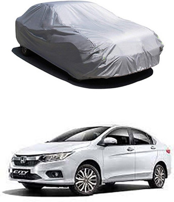 Gromaa Car Cover For Honda City ZX (Without Mirror Pockets)(Silver)